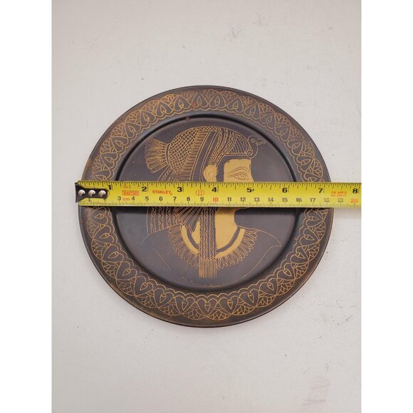 Vintage Hammered copper Embossed Design Wall Plate Wall Hanging Collectible - Picture 10 of 10